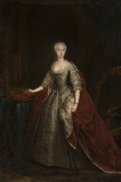 Portrait of Princess Augusta of Saxe-Gotha. by William Hogarth