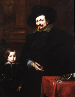 Portrait of the Goldsmith Pucci with his Son by Anthony van Dyck