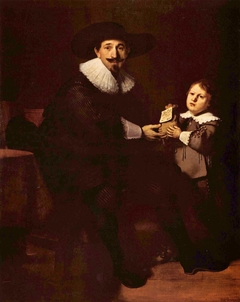 Portraits of Jean Pellicorne and his Son Casper by Rembrandt