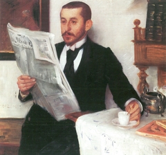 Porträt des Malers Benno Becker by Lovis Corinth