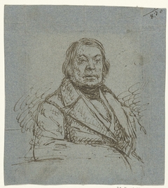 Portret van een oudere heer, zittend, naar rechts by Unknown Artist