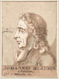 Portret van Johannes Glauber by Tako Hajo Jelgersma