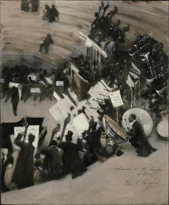 Rehearsal of the Pasdeloup Orchestra at the Cirque d'Hiver by John Singer Sargent