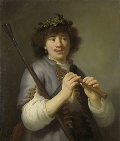 Rembrandt as Shepherd with Staff and Flute by Govert Flinck