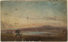 River at Evening by William Howis junior