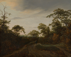 Road through a Wooded Landscape at Twilight by Jacob van Ruisdael