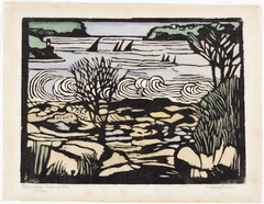 Rocks and Waves by Margaret Preston