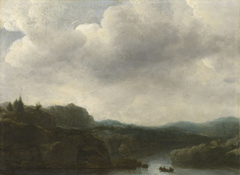 Rocky Landscape with a River by Allaert van Everdingen