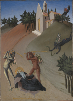 Saint Anthony Abbot Tormented by Demon by Sano di Pietro