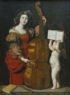 Saint Cecilia Playing the Viol by Domenichino