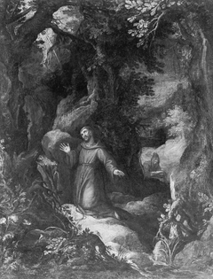 Saint Francis of Assisi Receiving the Stigmata by Anonymous