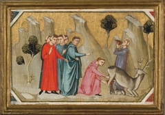 Saint Proculus Induces the Doe to give Milk to his Thirsty Companions by Pacino di Buonaguida