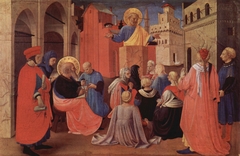 San Pietro predica alla presenza di San Marco by Fra Angelico