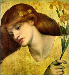 Sancta Lilias by Dante Gabriel Rossetti