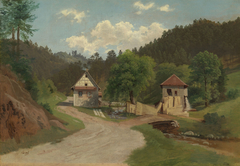 Sawmill at Oberbehren by Georg Saal