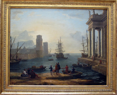 Sea Harbor, Fog Effect by Claude Lorrain