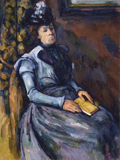 Seated Woman in Blue by Paul Cézanne