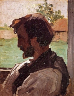 Self-portrait at Saint-Sauveur by Frédéric Bazille