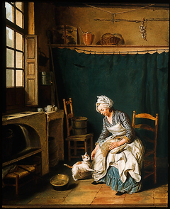 Servant Girl Plucking a Chicken by Nicolas Bernard Lépicié