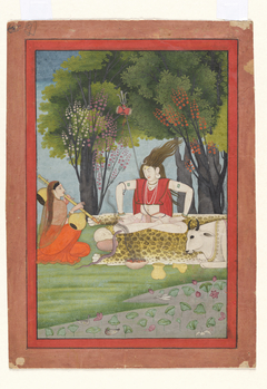 Shiva enraged by Parvati's interruption of his meditation by Anonymous