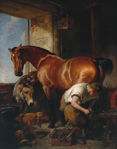 Shoeing by Edwin Henry Landseer