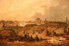 Sight of the citadelle of Antwerp after the bombardement of 1832 by Ferdinand de Braekeleer the Elder