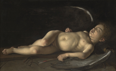 Sleeping Cupid by Caravaggio