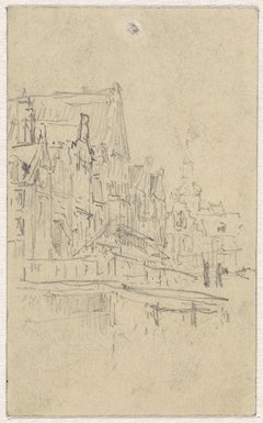 Stadsgezicht by Egbert Rubertus Derk Schaap