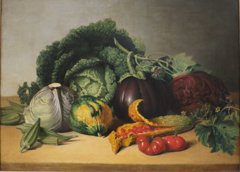 Still Life: Balsam Apple and Vegetables by James Peale