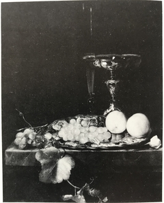 Still Life with a Silver Dish, Tazza and Fruit by Gerard van Berleborch