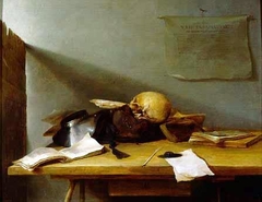 Still-life with Books and Skull (Vanitas) by Jan Davidsz. de Heem