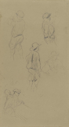 Studies van boeren by Albert Gerard Bilders