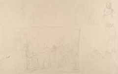 Study for "Baptism in Scotland" - John Phillip - ABDAG004200 by John Phillip