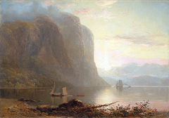 Sunrise on the Saguenay, Cape Trinity by Lucius Richard O'Brien