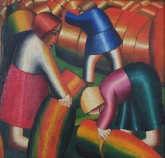 Taking in the Rye by Kazimir Malevich