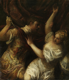 Tarquinius Sextus and Lucretia by Titian