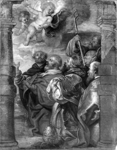 The Adoration of the Blessed Sacrament by the Ecclesiastical Hierarchy by Peter Paul Rubens