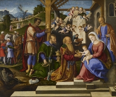 The Adoration of the Three Kings by Girolamo da Santacroce