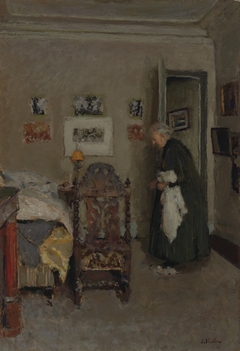 The Artist's Mother in Her Apartment, Rue de Calais, Paris - Morning by Édouard Vuillard