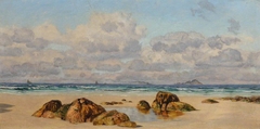 The Beach at Land's End, Cornwall by John Brett