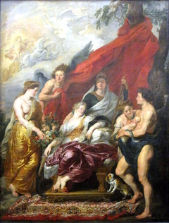 The Birth of the Dauphin at Fontainebleau by Peter Paul Rubens