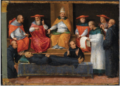 The Canonization of Saint Nicholas of Tolentino by Franciabigio