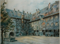 The Courtyard of the Old Residency in Munich (Der Alte Hof in München) by Adolf Hitler