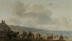 The Departure of Charles II (1630-1685) from Scheveningen, 2 June 1660 by Johannes Lingelbach