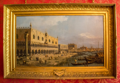 The Doge's Palace and Riva degli Schiavoni, Venice by Canaletto