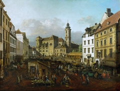 The Freyung in Vienne, from the South-East by Bernardo Bellotto