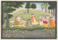 The Gods Sing and Dance for Shiva and Parvati by Khushala