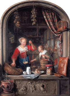 The Grocer's Shop by Gerrit Dou