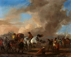 The Horse Market by Philips Wouwerman