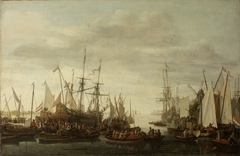 The Keelhauling of the Ship’s Surgeon of Admiral Jan van Nes by Lieve Pietersz. Verschuier